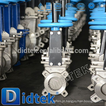 Didtek Wafer Tipo Stainless Steel Knife Gate Valve